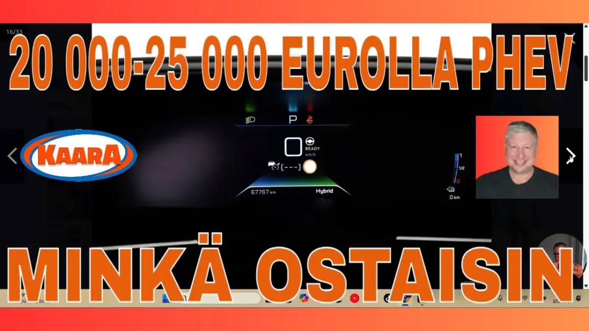 Paras käytetty ladattava hybridi 20 000–25 000 eurolla – KaaraTV:n valinta perhekäyttöön