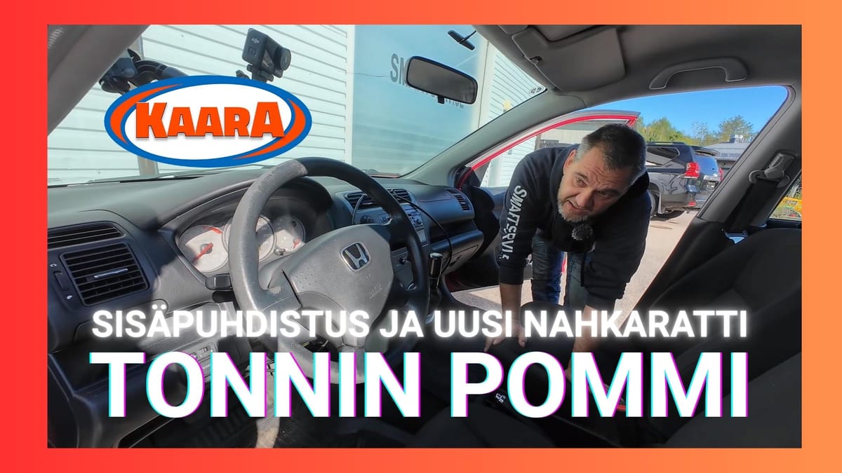 Honda Civic Tonninpommi – sisustan suuri muodonmuutos alkaa