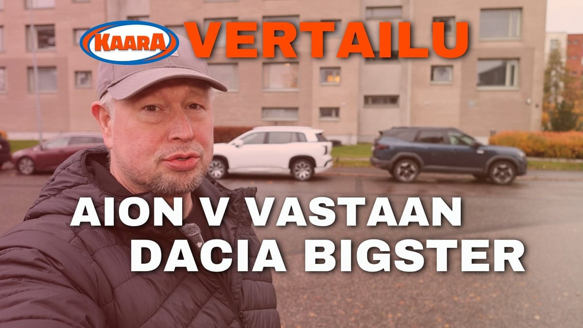 Vertailu: Aion V vs. Dacia Bigster – järkiauton ja sähköuutuuden kaksintaistelu