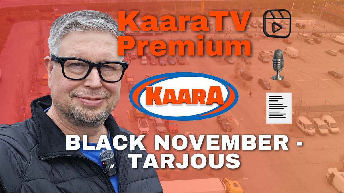 Black November -loppukiri: Nappaa KaaraTV Premium vuodeksi lähes puoleen hintaan – tarjous päättyy huomenna!