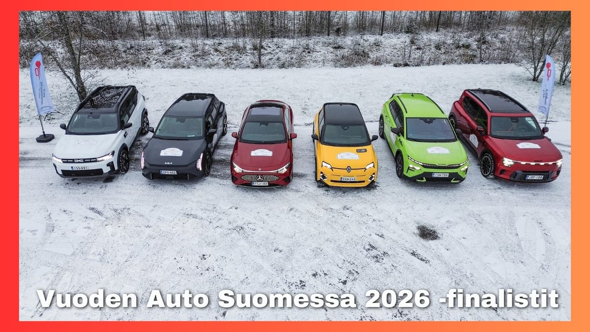 Vuoden Auto Suomessa 2026 finalistit KaaraTV:n koeajojen valossa