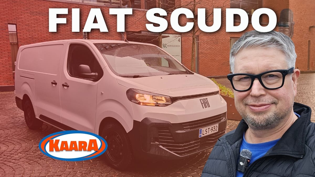 Koeajo: Fiat Scudo Professional: Italialainen haastaja tuo lisää voimaa ja säästöä tonniluokkaan