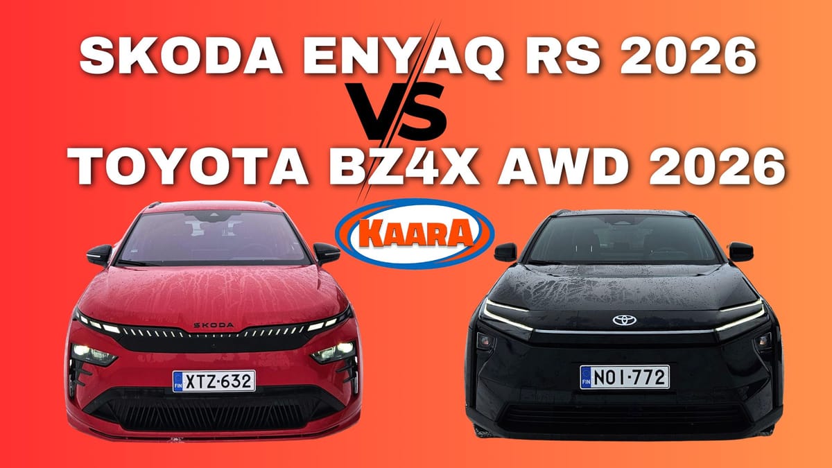 Toyota bZ4X AWD 2026 vs. Škoda Enyaq RS 2026: Sähköinen suolapatsas vai tšekkiläinen tykki?