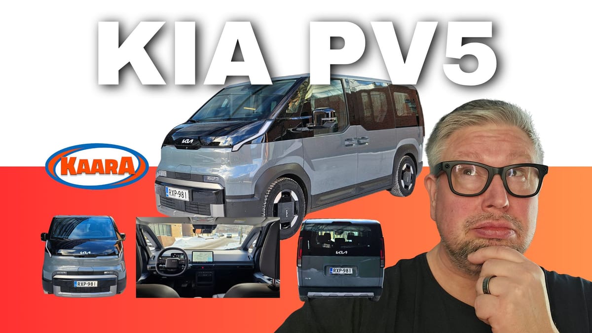 Koeajossa Kia PV5 Passenger: Onko tämä sähköinen monitoimikone perheautoilun uusi kuningas?
