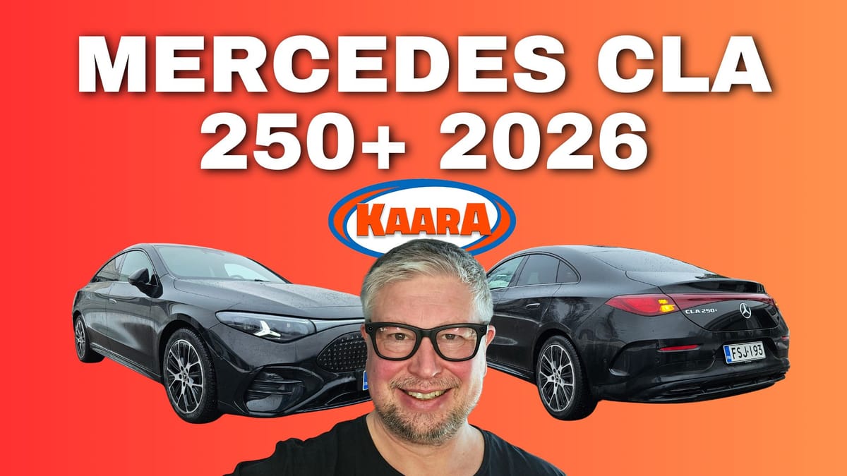 Koeajo: Mercedes-Benz CLA 250+ (2026): Onko tähti kirkkaampi kuin Teslan ruutu?