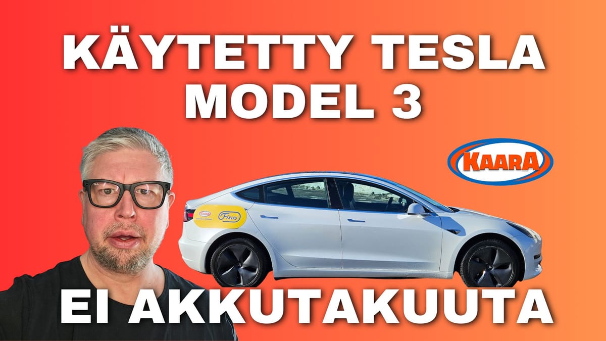Koeajo: Käytetty Tesla Model 3 gen 1 – Uskaltaako tähän koskea, kun akkutakuu on enää vain muisto?