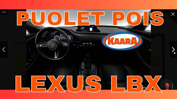 Puolet pois: Lexus LBX 41 000 euroa vai järkevä käytetty hybridi?