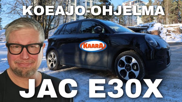 Koeajossa JAC E30X: Kiinalainen "minipossu" kohtaa Suomen Siperian