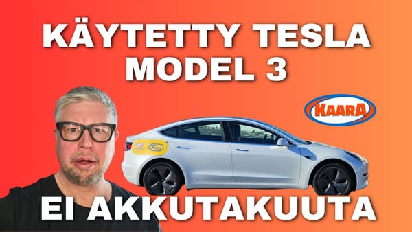 Koeajo: Käytetty Tesla Model 3 gen 1 – Uskaltaako tähän koskea, kun akkutakuu on enää vain muisto?