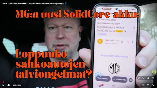 MG:n uusi SolidCore-akku: Onko tässä sähköautoilun ”talvisodan” voittaja?